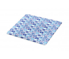 Floral Motif Squares Cutting Board