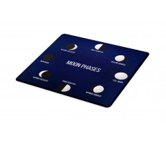 Crescent Phase Astronomy Cutting Board