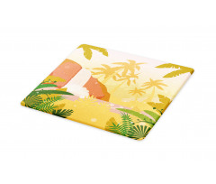 Soft Tropical Paradise Cutting Board