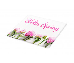 Spring Welcoming Floral Photo Cutting Board