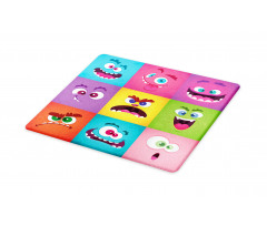 Humorous Alien Squares Cutting Board