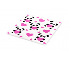 Love Pandas Hearts Cutting Board