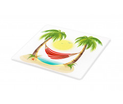 Hammock Between Palms Cutting Board