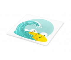 Big Wave and Palms Cutting Board