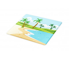 Coast with Grass Palm Cutting Board