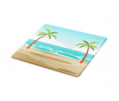 Ocean and Palm Trees Cutting Board