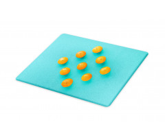 Modern Tangerine Art Cutting Board