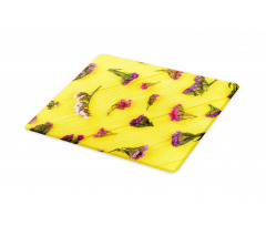 Tender Spring Flowers Cutting Board