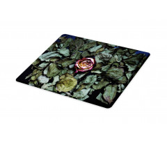 Rose Flower Dry Leaves Cutting Board