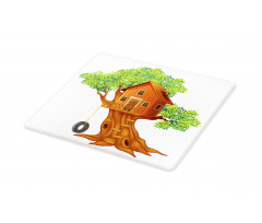 Wooden Home on Branches Cutting Board