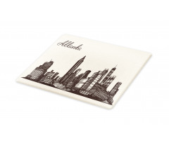 Grunge City Skyline Vintage Cutting Board