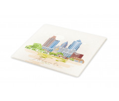 Graphics of City Silhouette Cutting Board