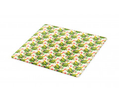 Tropical Floral Parrot Cutting Board