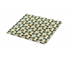 Tropical Flowers Monstera Cutting Board