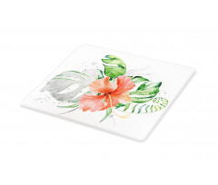 Grunge Watercolor Flower Cutting Board