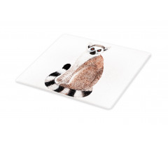 Watercolor Wild Animal Art Cutting Board