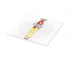 Hipster Style Animal Cartoon Cutting Board