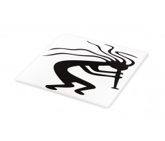 Monochrome Tribal Figure Cutting Board