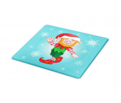 Little Man Dwarf and Snowflakes Cutting Board