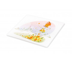 Floral Nest of Birds Cutting Board