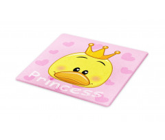 Princess Duck with Tiara Cutting Board