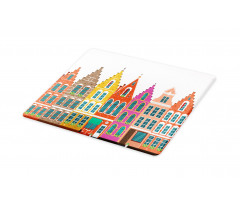 European Colorful Houses Cutting Board