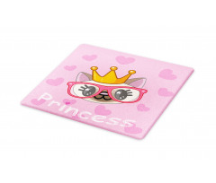 Happy Princess Cat Cutting Board