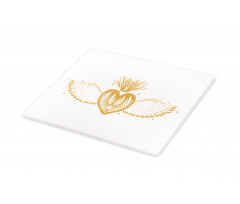 Winged Heart with Crown Cutting Board