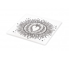 Sun with Heart Art Cutting Board