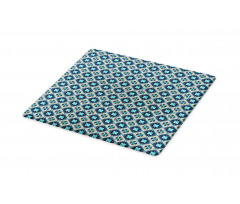 Flower Motif Squares Cutting Board