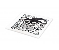 Pipe Smoker Skull Cutting Board