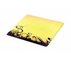 Ombre Sunset Botany Cutting Board