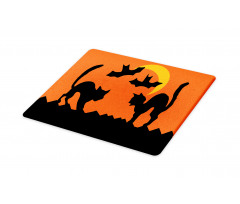 Crescent Cats and Bats Cutting Board