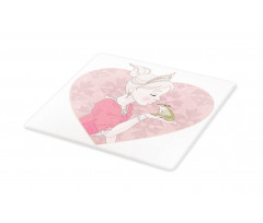 Fairytale Princess Kiss Art Cutting Board