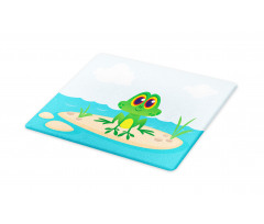 Nursery Cartoon Animal Scene Cutting Board