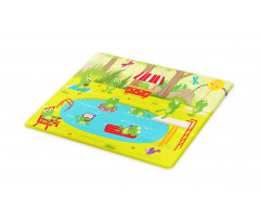 Animal Pool Party Fun Forest Cutting Board