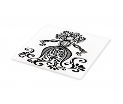 Woman Shape Vintage Ornate Cutting Board