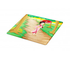 Cartoon Style Geisha Cutting Board