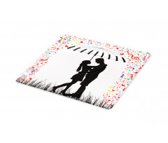 Young Romantic Couple Cutting Board