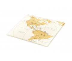 North South America Map Cutting Board