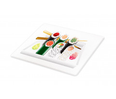 Various Flavored Sushi Plate Cutting Board