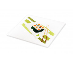 Sushi Maki Plate Chopsticks Cutting Board