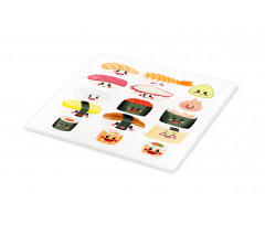 Funny Cartoon Sushi Cutting Board