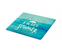 Enjoy Summer on Watercolor Cutting Board