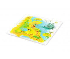 Map of a Treasure Island Cutting Board