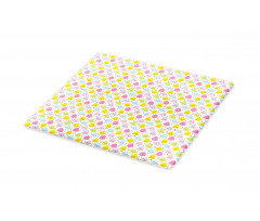 Colorful Happy Eggs and Dots Cutting Board