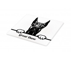 Peeking Big Breed Dog Cutting Board