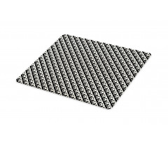 Monochrome Optical Geometric Cutting Board