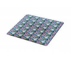 Colorful Floral Petals Cutting Board