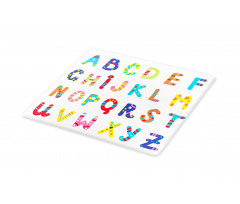 Funny Colorful Letters Cutting Board